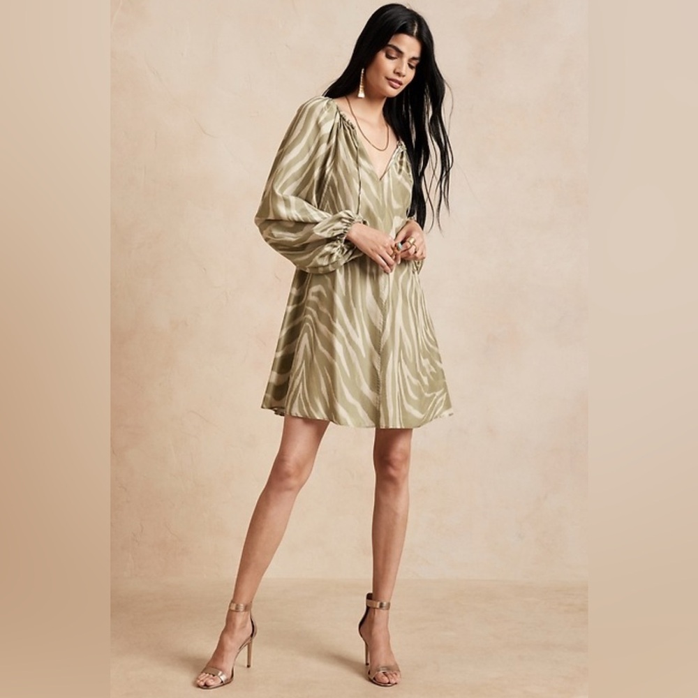 Like New Banana Republic Reverie 100% silk dress (size XS)